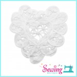LACE - 14-RIBBON-LOVE SHAPE(WHITE)